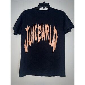 999 Club Juice Wrld World Black Logo T-Shirt Size Small Medium M Rap Music